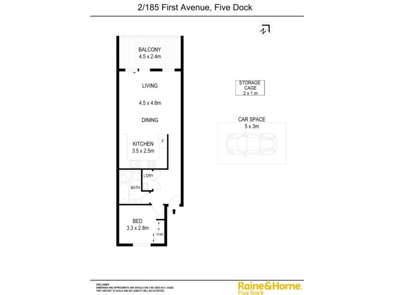 2/185 First Avenue, Five Dock NSW 2046 Floorplan