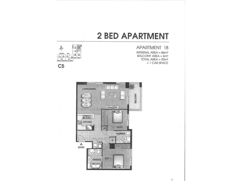 18/27 Windward Parade, Chiswick NSW 2046 Floorplan