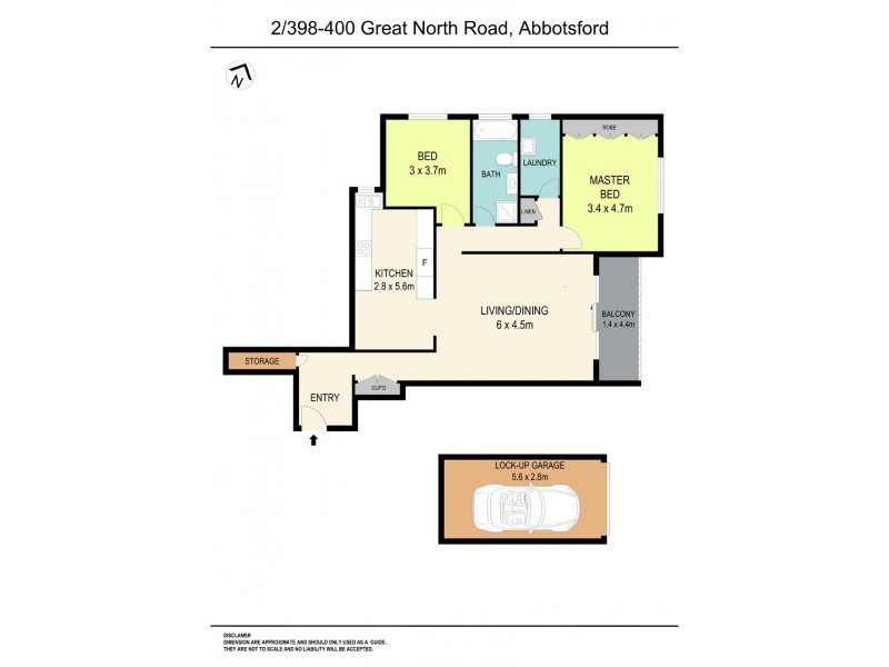 2/398 Great North Road, Abbotsford NSW 2046 Floorplan
