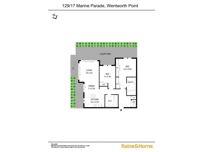 129/17 Marine Parade, Wentworth Point NSW 2127 Floorplan