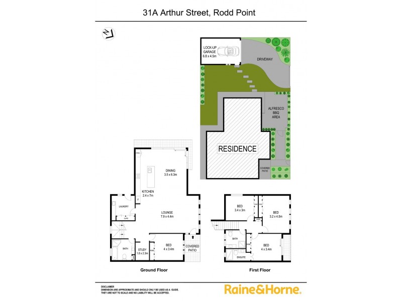 31A Arthur St (Entrance from Howley St), Rodd Point NSW 2046 Floorplan