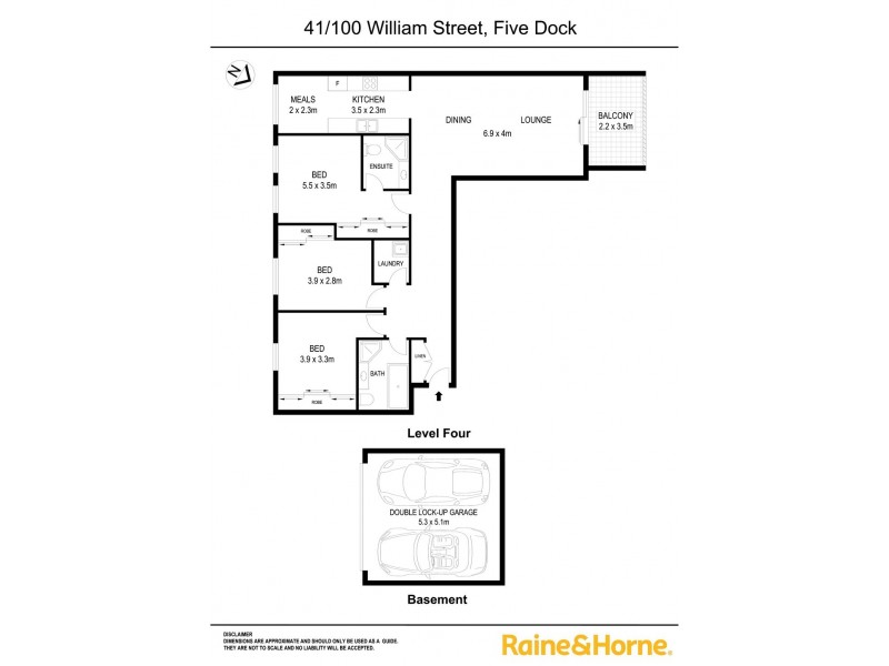 41/100 William Street, Five Dock NSW 2046 Floorplan