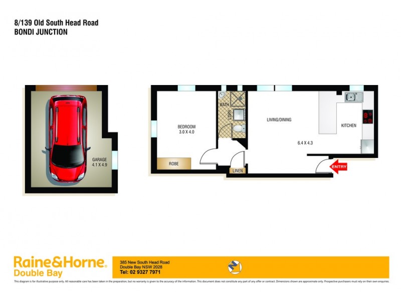 8/139 Old South Head Road, Bondi Junction NSW 2022 Floorplan