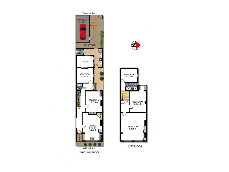 3 Mill Hill Road, Bondi Junction NSW 2022 Floorplan