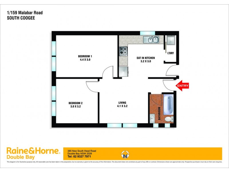 1/159 Malabar Road, South Coogee NSW 2034 Floorplan