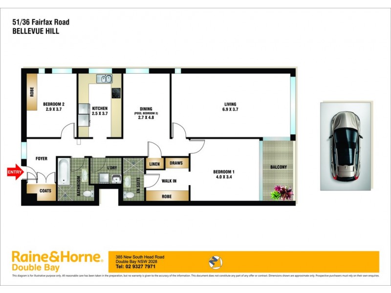 51/36 Fairfax Road, Bellevue Hill NSW 2023 Floorplan