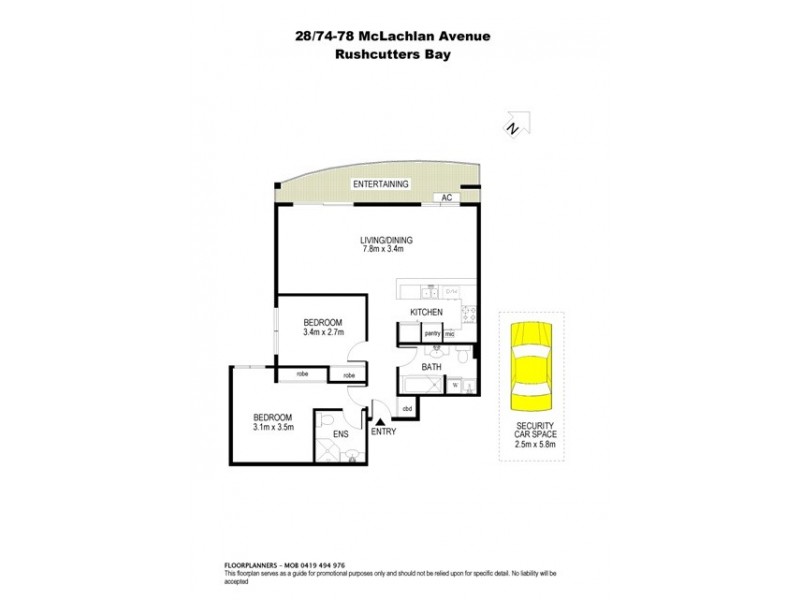 28/74- 76 McLachlan Avenue, Rushcutters Bay NSW 2011 Floorplan