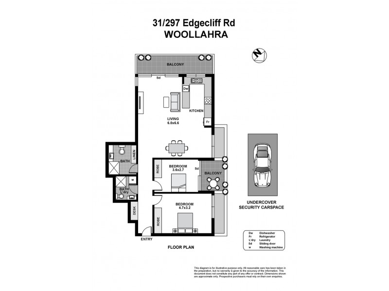 31/297 Edgecliff Road, Woollahra NSW 2025 Floorplan