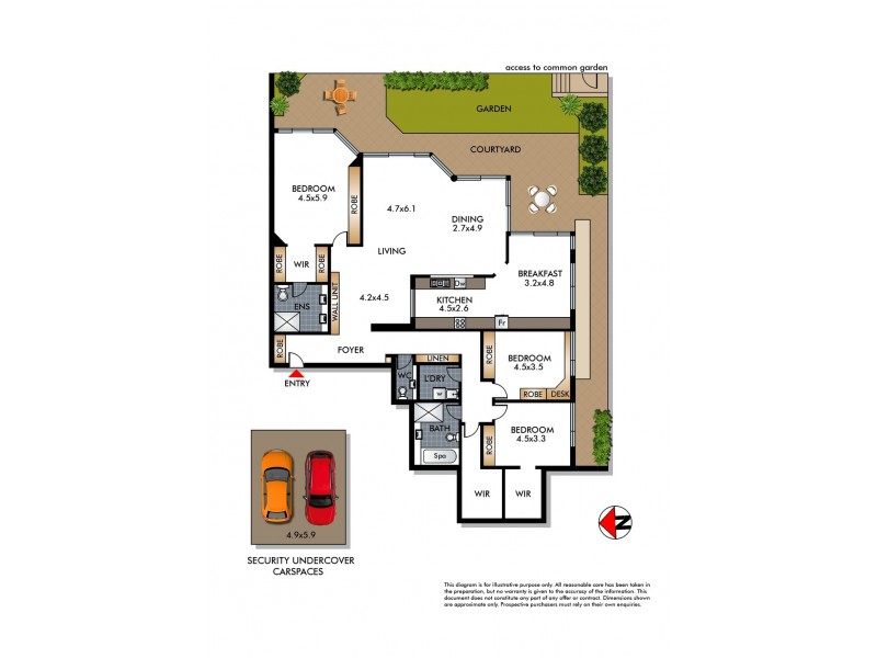 6/39 Sutherland Crescent, Darling Point NSW 2027 Floorplan