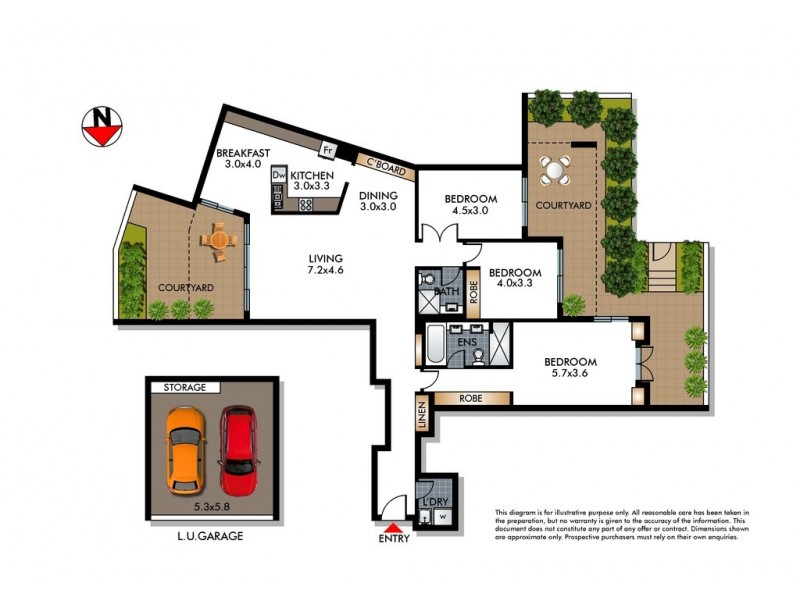 16/51 William Street, Double Bay NSW 2028 Floorplan