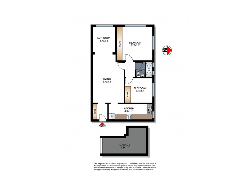 7/77 Fitzwilliam Road, Vaucluse NSW 2030 Floorplan