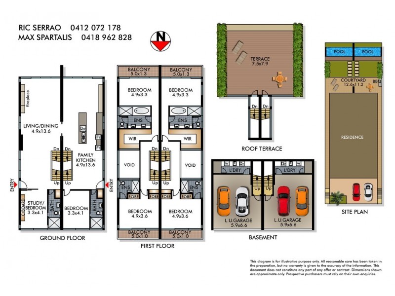 3 and 3A Bay Street, North Bondi NSW 2026 Floorplan