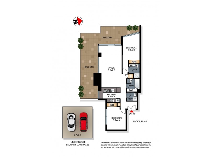 38/17-23 Newland Street, Bondi Junction NSW 2022 Floorplan