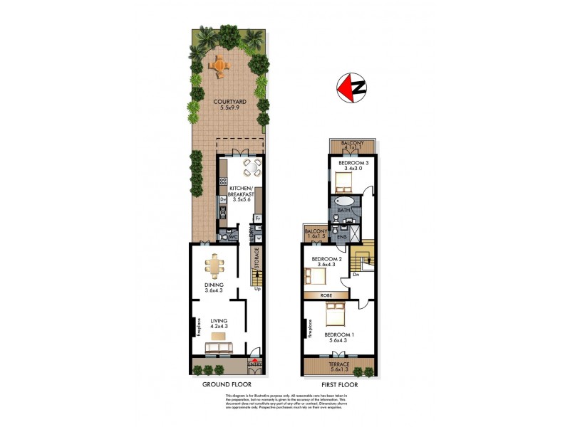 9 Oatley Road, Paddington NSW 2021 Floorplan