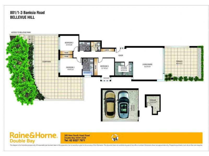 801/1-3 Banksia Road, Bellevue Hill NSW 2023 Floorplan