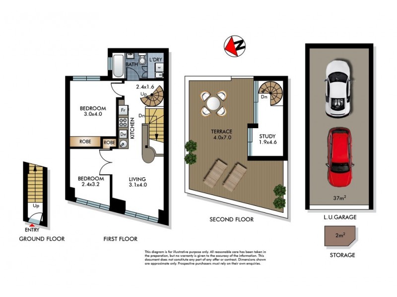 1/377 Old South Head Road, North Bondi NSW 2026 Floorplan