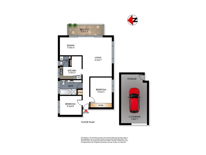 2/697 Old South Head Road, Vaucluse NSW 2030 Floorplan