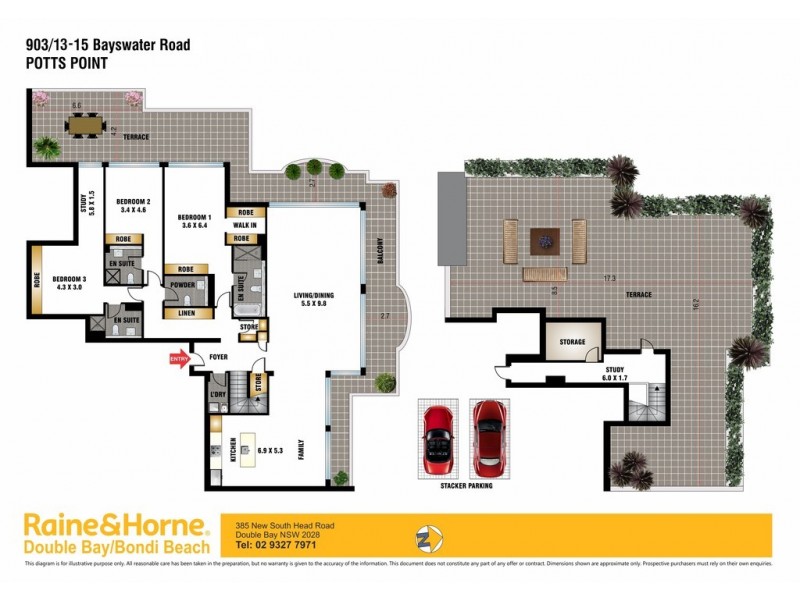 903/13-15 Bayswater Road, Potts Point NSW 2011 Floorplan