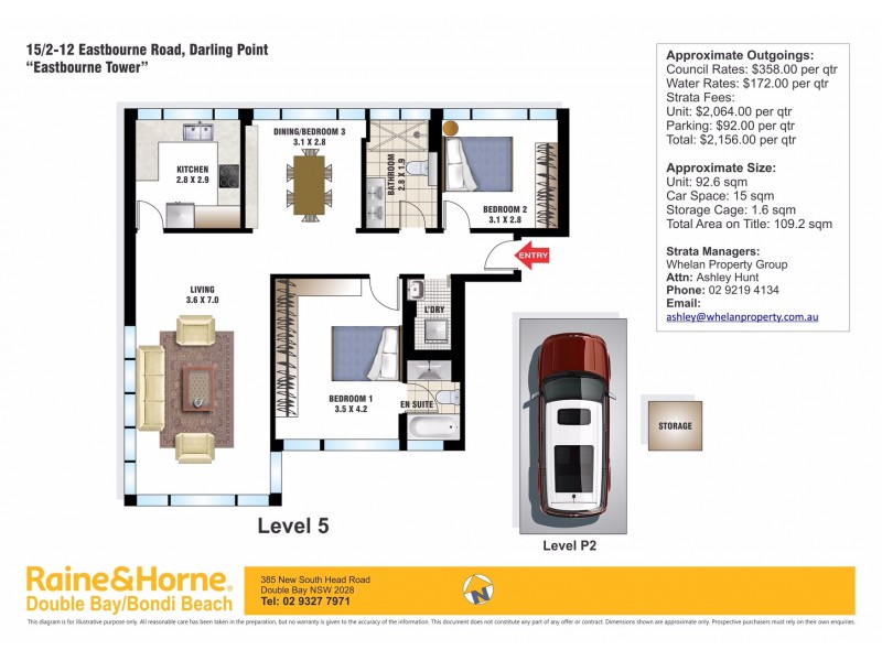 15/2 Eastbourne Road, Darling Point NSW 2027 Floorplan