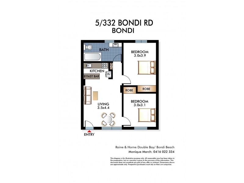 5/332 Bondi Road, Bondi NSW 2026 Floorplan