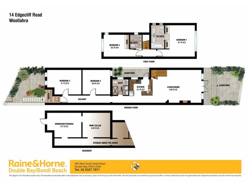 14 Edgecliff Road, Woollahra NSW 2025 Floorplan