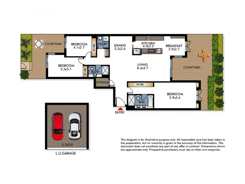18/51 William Street, Double Bay NSW 2028 Floorplan