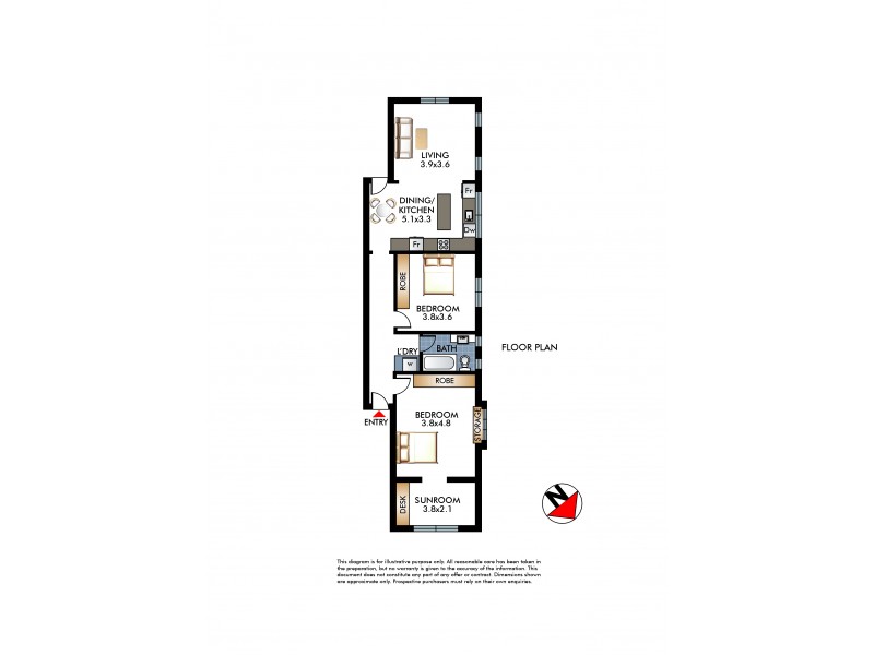 2/279 O’Sullivan Road, Bellevue Hill NSW 2023 Floorplan