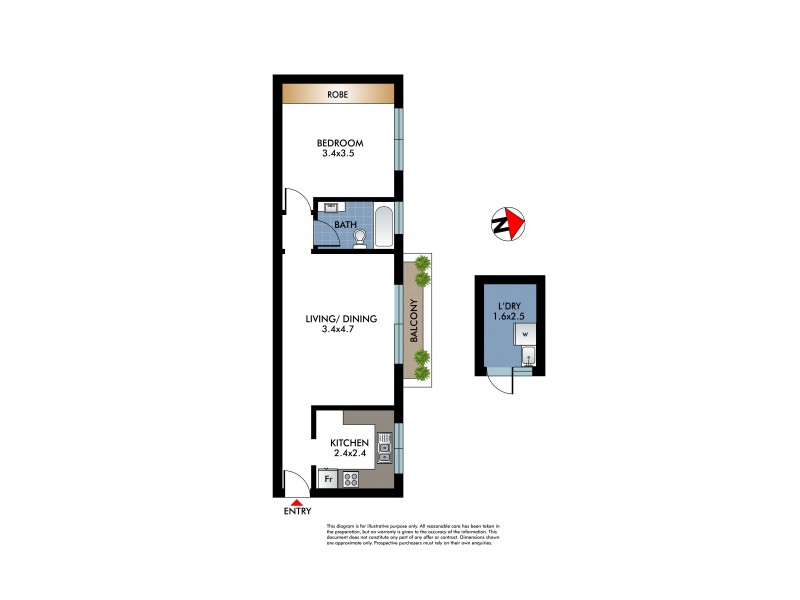 3/6 Marne Street, Vaucluse NSW 2030 Floorplan