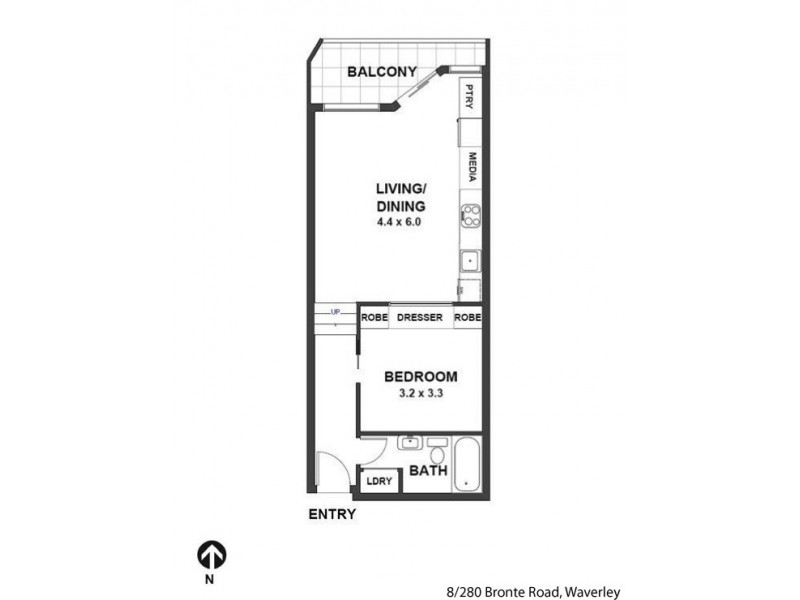 8/280 Bronte Road, Waverley NSW 2024 Floorplan