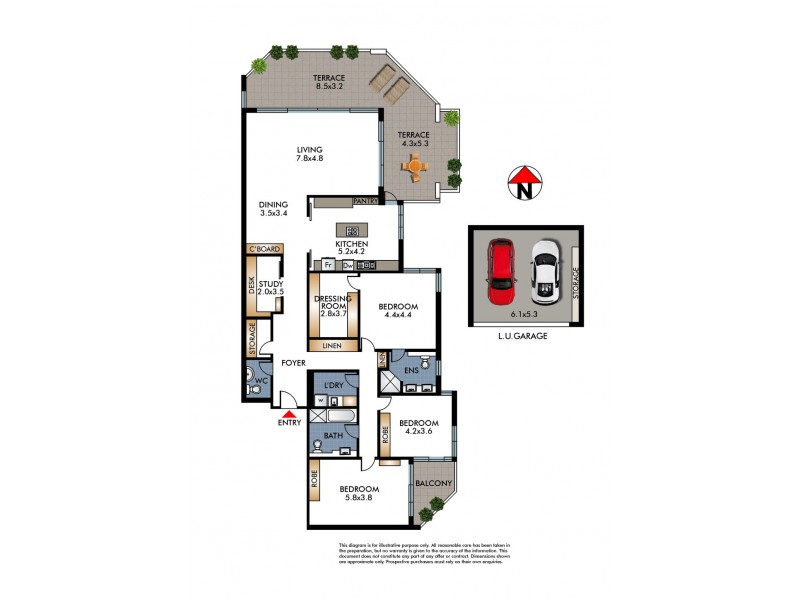 2/17-19 Benelong Crescent, Bellevue Hill NSW 2023 Floorplan