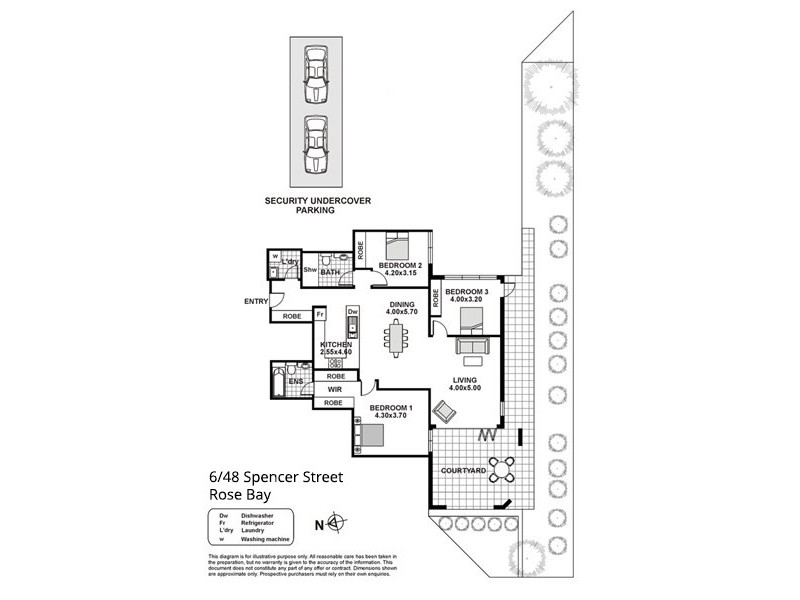 6/48 Spencer Street, Rose Bay NSW 2029 Floorplan