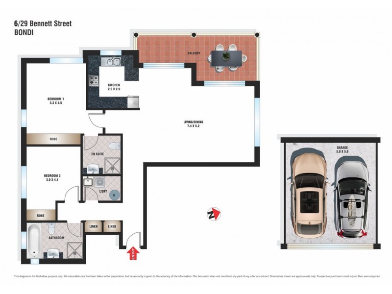 6/29 Bennett Street, Bondi NSW 2026 Floorplan