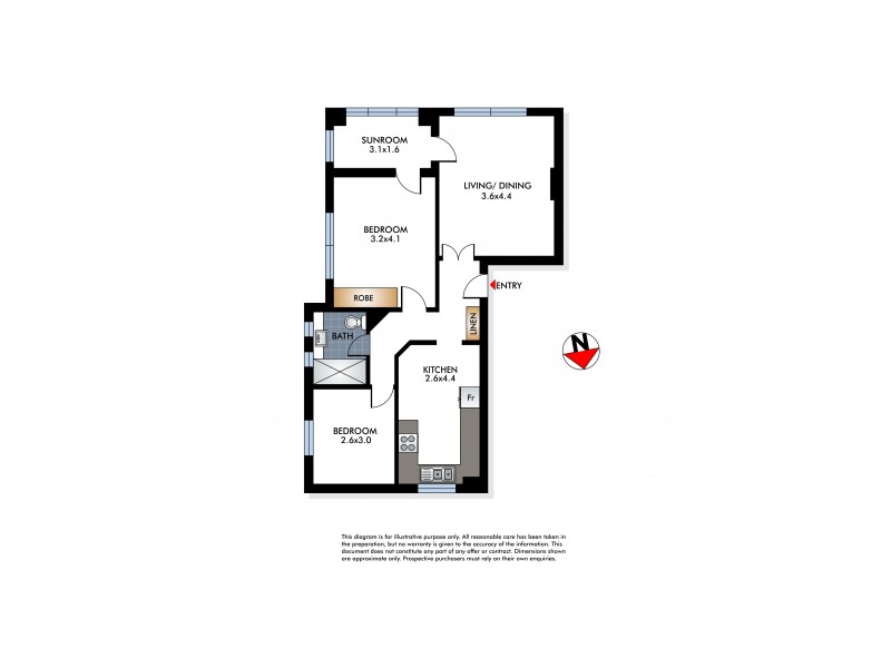 9/495 Old South Head Road, Rose Bay NSW 2029 Floorplan