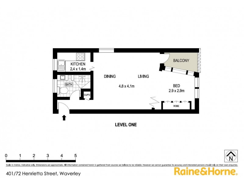 401/72 Henrietta Street, Waverley NSW 2024 Floorplan