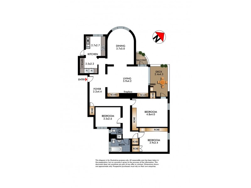 1/30 Fairfax Road, Bellevue Hill NSW 2023 Floorplan