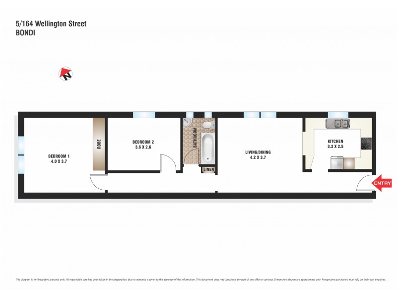 5/164 Wellington Street, Bondi Beach NSW 2026 Floorplan