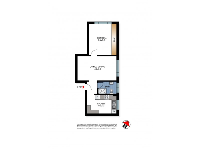 3/52 Gould Street, Bondi Beach NSW 2026 Floorplan