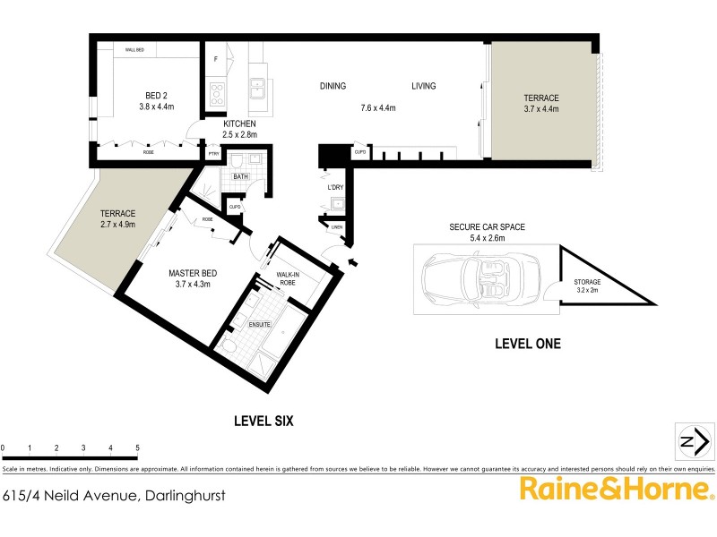 615/4 Neild Avenue, Darlinghurst NSW 2010 Floorplan