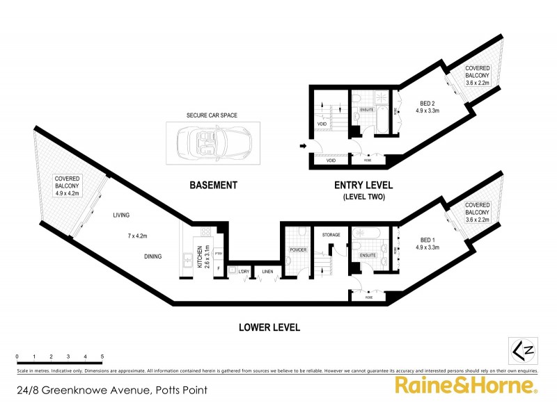 24/8 Greenknowe Avenue, Elizabeth Bay NSW 2011 Floorplan
