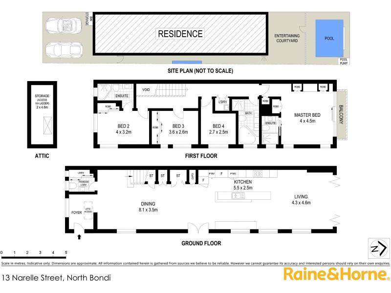13 Narelle Street, North Bondi NSW 2026 Floorplan
