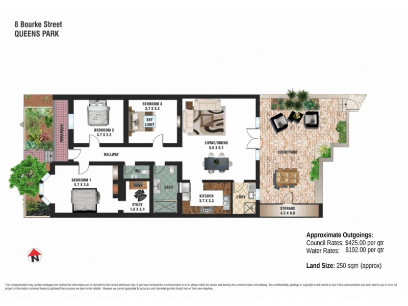 8 Bourke Street, Queens Park NSW 2022 Floorplan