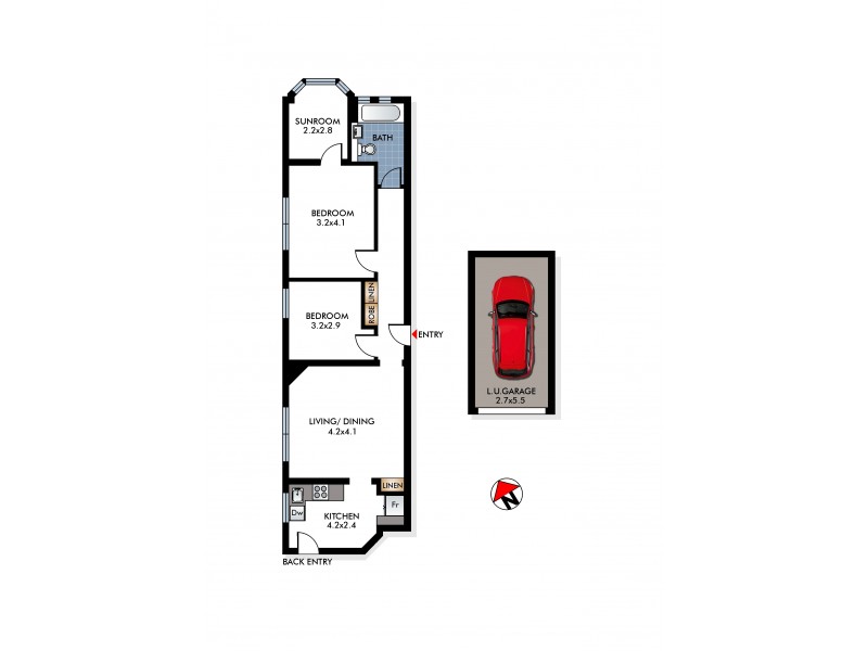 2/14 Francis Street, Bondi Beach NSW 2026 Floorplan