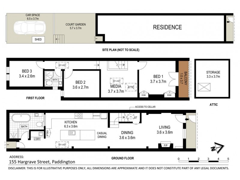 155 Hargrave Street, Paddington NSW 2021 Floorplan