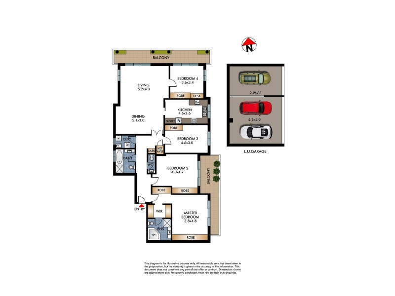 5/41-43 Onslow Street, Rose Bay NSW 2029 Floorplan