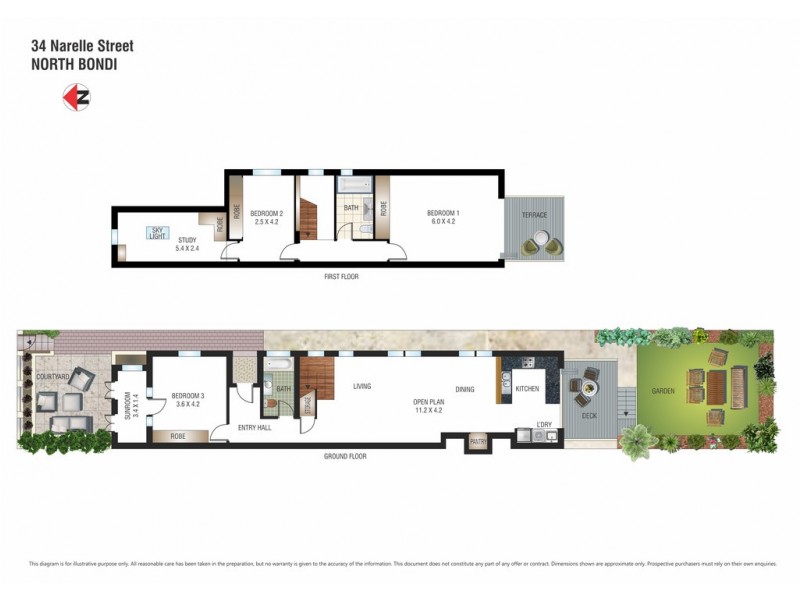 34 Narelle Street, North Bondi NSW 2026 Floorplan