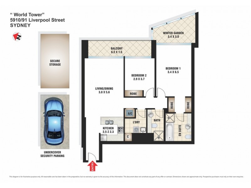 5910/91-93 Liverpool Street, Sydney NSW 2000 Floorplan