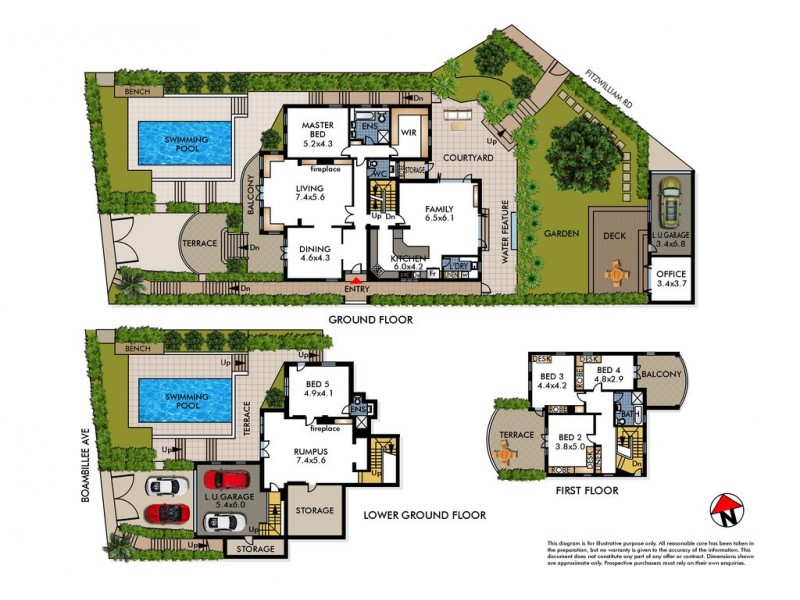 19 Boambillee Avenue, Vaucluse NSW 2030 Floorplan
