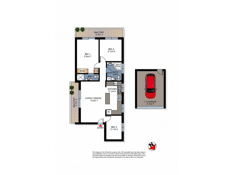 5/54 Brighton Boulevard, North Bondi NSW 2026 Floorplan
