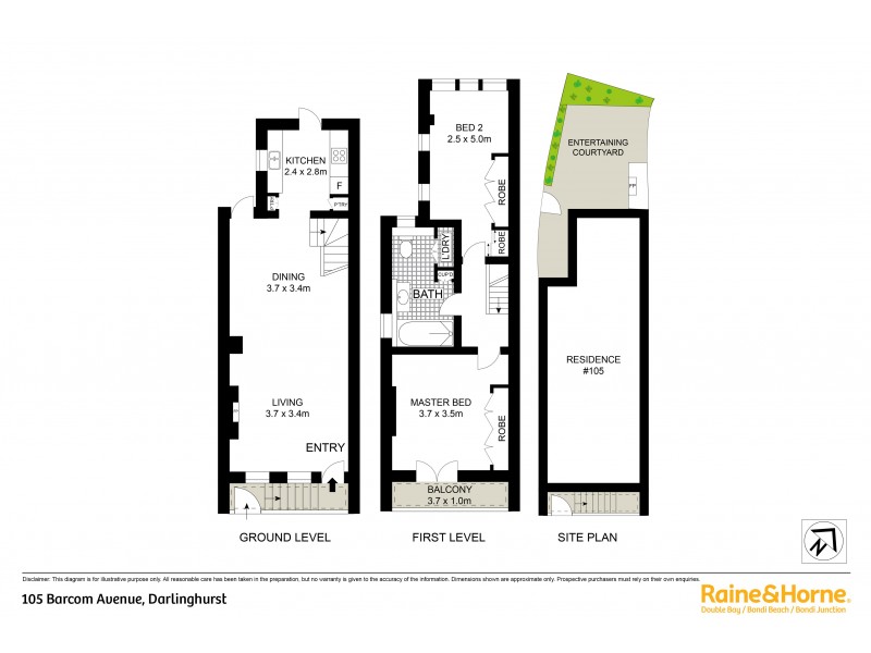 105 Barcom Avenue, Darlinghurst NSW 2010 Floorplan