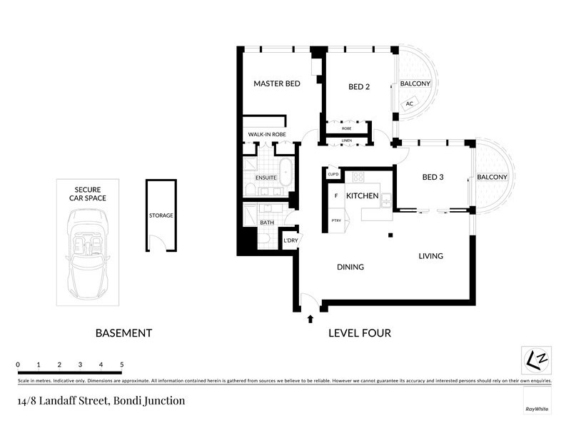 14/2-8 Llandaff Street, Bondi Junction NSW 2022 Floorplan